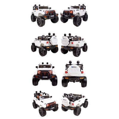 MEGA JEEP 4X4, MIĘKKIE KOŁA, MIĘKKIE SIEDZENIE,  FUNKCJA BUJANIA SUPER HIT/LT828