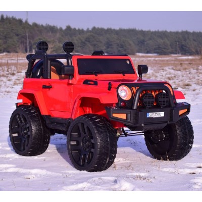 MEGA JEEP 4X4, MIĘKKIE KOŁA, MIĘKKIE SIEDZENIE,  FUNKCJA BUJANIA SUPER HIT/LT828