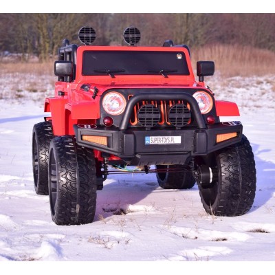 MEGA JEEP 4X4, MIĘKKIE KOŁA, MIĘKKIE SIEDZENIE,  FUNKCJA BUJANIA SUPER HIT/LT828