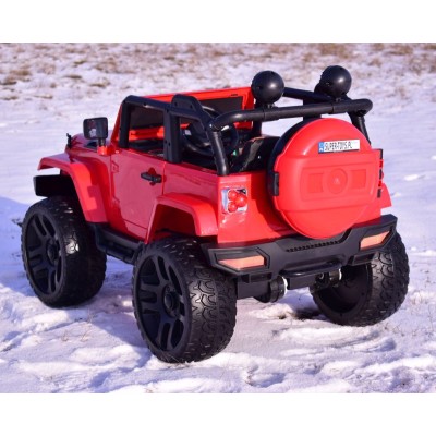 MEGA JEEP 4X4, MIĘKKIE KOŁA, MIĘKKIE SIEDZENIE,  FUNKCJA BUJANIA SUPER HIT/LT828