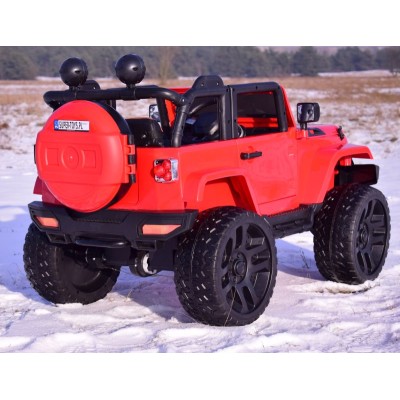 MEGA JEEP 4X4, MIĘKKIE KOŁA, MIĘKKIE SIEDZENIE,  FUNKCJA BUJANIA SUPER HIT/LT828