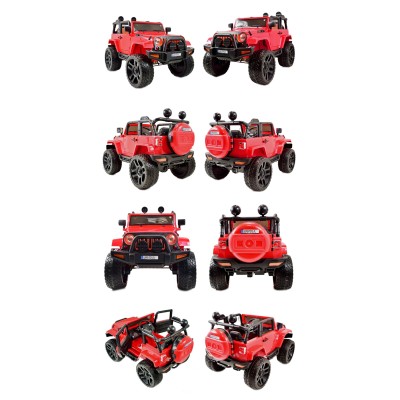 MEGA JEEP 4X4, MIĘKKIE KOŁA, MIĘKKIE SIEDZENIE,  FUNKCJA BUJANIA SUPER HIT/LT828