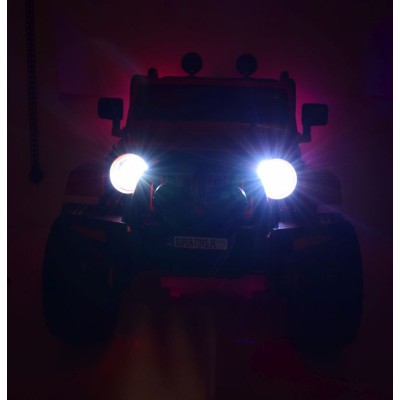 MEGA JEEP 4X4, MIĘKKIE KOŁA, MIĘKKIE SIEDZENIE,  FUNKCJA BUJANIA SUPER HIT/LT828