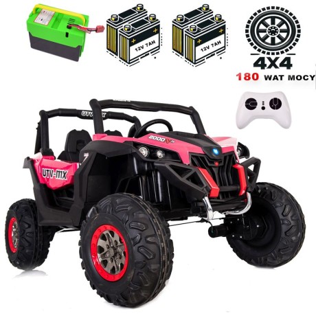 MEGA AUTO BUGGI 4X4 , PANEL , MIĘKKIE KOŁA EVA, MIĘKKIE SIEDZENIE FULL OPCJA 2X 12V/XMX603