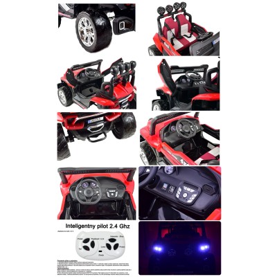 MEGA BUGGY SUPER CROSS 4X4, FUNKCJA BUJANIA, MIEKKIE KOŁA, MIĘKKIE SIEDZENIE/FB918