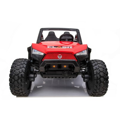MEGA BUGGY CLASH DLA 2 DZIECI, 4 SILNIKI, 24V, MIĘKKIE PRZESUWANE SIEDZENIE, MIĘKKIE KOŁA, WALIZKA NA AKUMULATOR/SX-1928