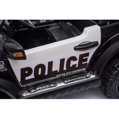 FORD RANGER F150RP POLICJA LICENCJA,4x4, MIĘKKIE KOŁA EVA, MIĘKKIE SIEDZENIE, WOLNY START, KLUCZYK FULL OPCJA 12V