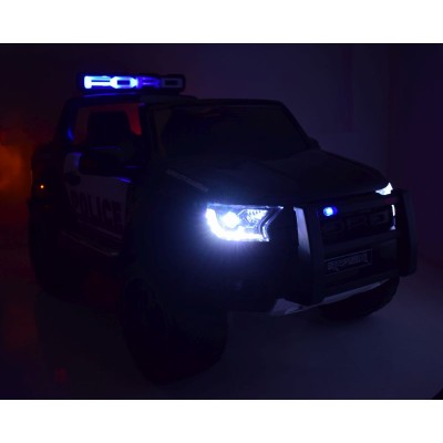 FORD RANGER F150RP POLICJA LICENCJA,4x4, MIĘKKIE KOŁA EVA, MIĘKKIE SIEDZENIE, WOLNY START, KLUCZYK FULL OPCJA 12V