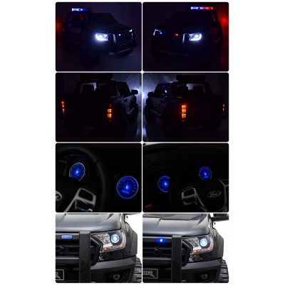 FORD RANGER F150RP POLICJA LICENCJA,4x4, MIĘKKIE KOŁA EVA, MIĘKKIE SIEDZENIE, WOLNY START, KLUCZYK FULL OPCJA 12V