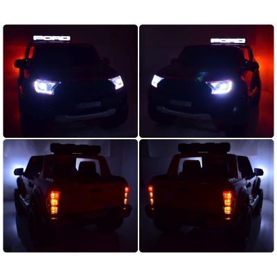 FORD  F150R RAPTOR LICENCJA,4x4, MIĘKKIE KOŁA EVA, MIĘKKIE SIEDZENIE, WOLNY START, KLUCZYK FULL OPCJA, LAKIER 12V