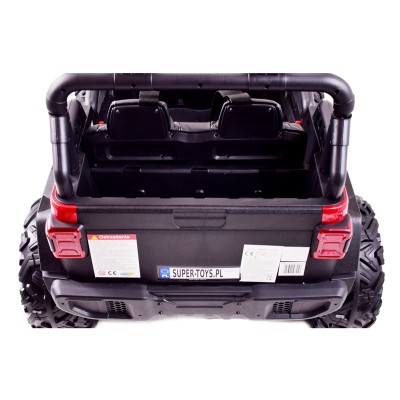 MEGA DŻIP OFF ROAD 4X4, MIĘKKIE KOŁA, MIĘKKIE SIEDZENIE, FUNKCJA BUJANIA, KLUCZYK,/HC8988