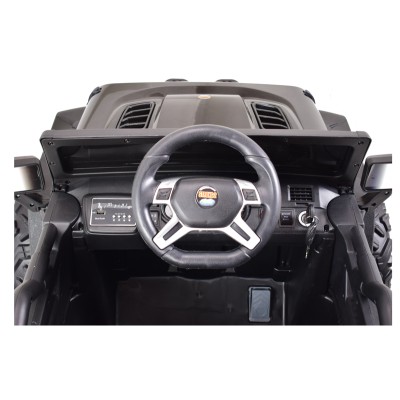 MEGA DŻIP OFF ROAD 4X4, MIĘKKIE KOŁA, MIĘKKIE SIEDZENIE, FUNKCJA BUJANIA, KLUCZYK,/HC8988