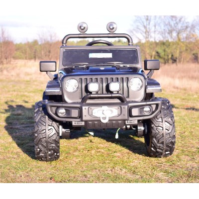 MEGA DŻIP OFF ROAD 4X4, MIĘKKIE KOŁA, MIĘKKIE SIEDZENIE, FUNKCJA BUJANIA, KLUCZYK,/HC8988