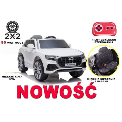 ORYGINALNE AUDI Q8 W NAJLEPSZEJ OPCJI, MIĘKKIE KOŁA, MIĘKKIE SIEDZENIE/JJ2066