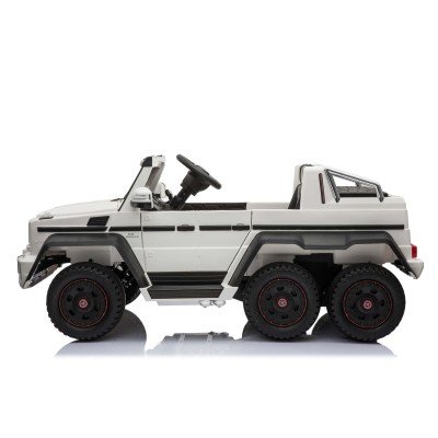 MEGA POJAZD- ORYGINALNY MERCEDES G63, NAPĘD 6X6, MIĘKKIE KOŁA, MIĘKKIE SIEDZENIE, SIEDZENIE DLA RODZICA, 12v14AH/SX-1888