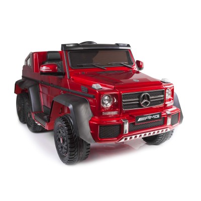 MEGA POJAZD- ORYGINALNY MERCEDES G63, NAPĘD 6X6, MIĘKKIE KOŁA, MIĘKKIE SIEDZENIE, SIEDZENIE DLA RODZICA, 12v14AH, LAKIER, MP4/SX