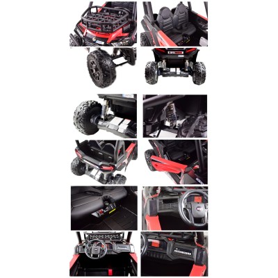 MEGA BUGGY UTV 24V SUPER MUSTER, METALOWE AMORTYZATORY, 2X200W, SUPER MOC/JS360B