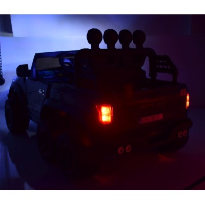 MEGA JEEP WORKS SIX 4X4, 2 X 12V MĘKKIE KOŁA, MIĘKKIE SIEDZENIE/JC003