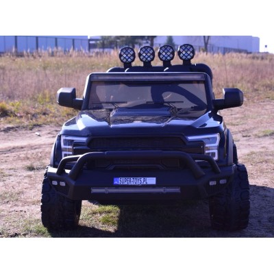 MEGA JEEP WORKS SIX 4X4, 2 X 12V MĘKKIE KOŁA, MIĘKKIE SIEDZENIE/JC003