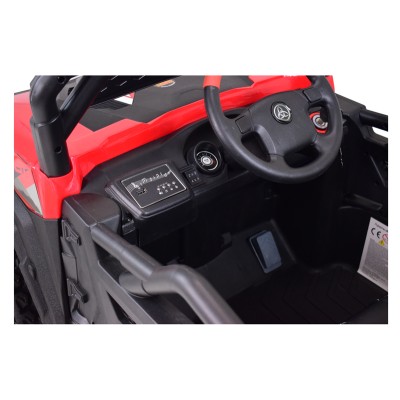 MEGA BUGGY RZR TURBO 12 V,4X4 180 W MEGA MOC, PILOT, MIĘKKIE SIEDZENIE, MIĘKKIE KOŁA, FUNKCJA BUJANIA, KLUCZYK /HC301