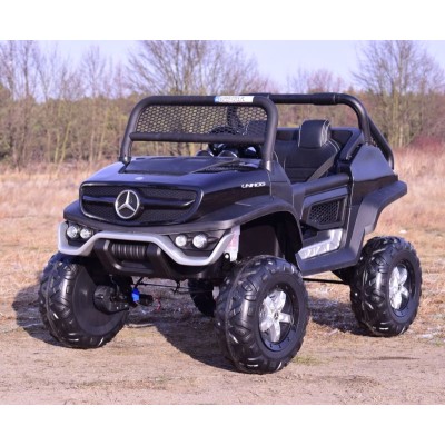 MERCEDES BENZ UNIMOG 4X4,12V14AH, AMORTYZATORY, MIĘKKIE KOŁA,MIĘKKIE SIEDZENIE SUPER OPCJA/UNIMOG