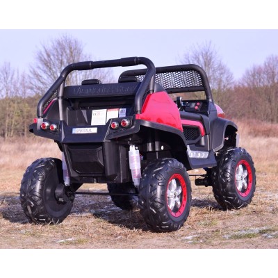 MERCEDES BENZ UNIMOG 4X4,12V14AH, AMORTYZATORY, MIĘKKIE KOŁA, MP4, LAKIER SUPER OPCJA/UNIMOG