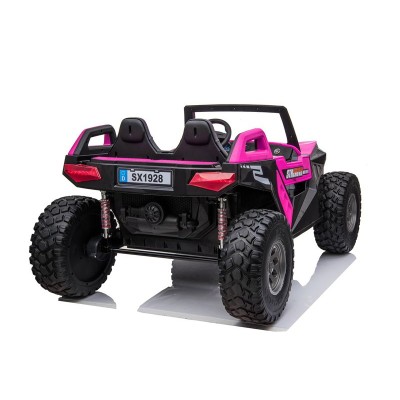 MEGA BUGGY CLASH DLA 2 DZIECI, 4 SILNIKI, 24V, MIĘKKIE PRZESUWANE SIEDZENIE, MIĘKKIE KOŁA, WALIZKA NA AKUMULATOR/SX-1928