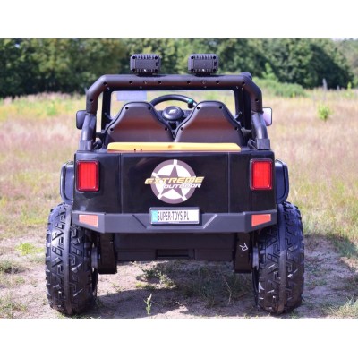 MEGA JEEP 4 SPEED  DLA DZIECKA I DLA RODZICA  4x4, DO 100 kg - STEROWANIE TELEFONEM, WALIZKA - HIT/XB1118