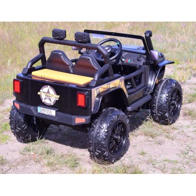 MEGA JEEP 4 SPEED  DLA DZIECKA I DLA RODZICA  4x4, DO 100 kg - STEROWANIE TELEFONEM, WALIZKA - HIT/XB1118