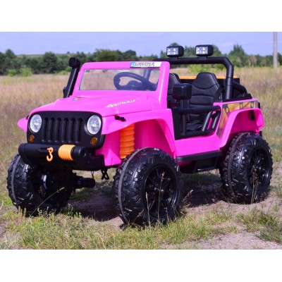 MEGA JEEP 4 SPEED  DLA DZIECKA I DLA RODZICA  4x4, DO 100 kg - STEROWANIE TELEFONEM, WALIZKA - HIT/XB1118