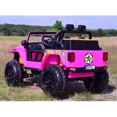 MEGA JEEP 4 SPEED  DLA DZIECKA I DLA RODZICA  4x4, DO 100 kg - STEROWANIE TELEFONEM, WALIZKA - HIT/XB1118