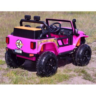 MEGA JEEP 4 SPEED  DLA DZIECKA I DLA RODZICA  4x4, DO 100 kg - STEROWANIE TELEFONEM, WALIZKA - HIT/XB1118
