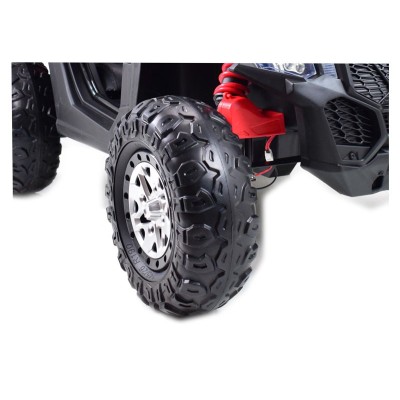 MEGA BUGGY UTV POLICJA TURBO R FOX DLA 2 DZIECI 4X200 W, 24V, SUPER MOC, WSPOMAGANIE/XB2118