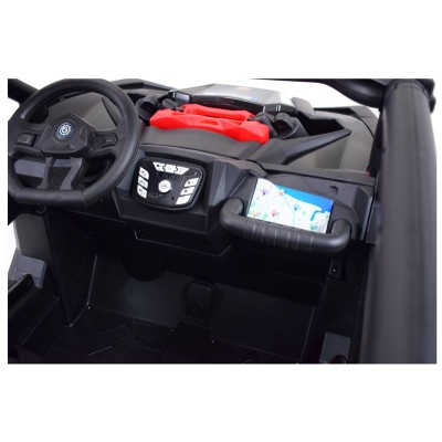 MEGA BUGGY UTV POLICJA TURBO R FOX DLA 2 DZIECI 4X200 W, 24V, SUPER MOC, WSPOMAGANIE/XB2118