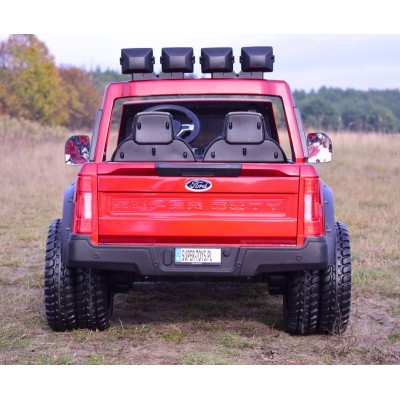 AUTO NA AKUMULATOR ORYGINALNY FORD SUPER DUTY 4X4,24V,LAKIER WALIZKA, PRZESUWANE SIEDZENIE/SX2088