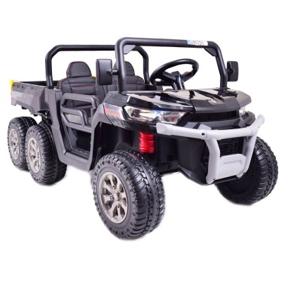 BUGGY 6 KOŁOWY DLA 2 DZIECI, ELEKTRYCZNA WYWROTKA, MIĘKKIE KOŁA, MIĘKKIE SIEDZENIE/XMX623B