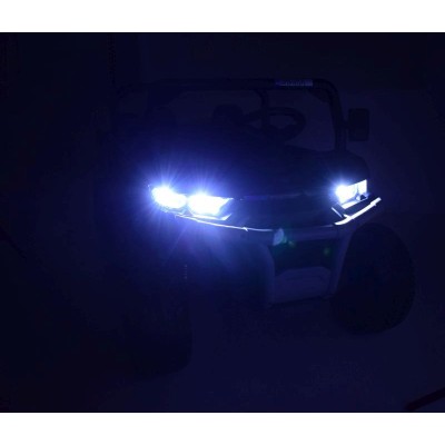 BUGGY 6 KOŁOWY DLA 2 DZIECI, ELEKTRYCZNA WYWROTKA, MIĘKKIE KOŁA, MIĘKKIE SIEDZENIE/XMX623B