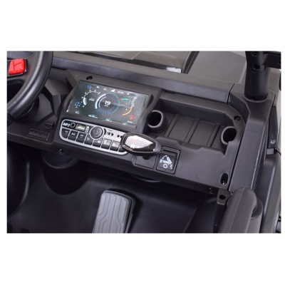 BUGGY 6 KOŁOWY DLA 2 DZIECI, ELEKTRYCZNA WYWROTKA, MIĘKKIE KOŁA, MIĘKKIE SIEDZENIE/XMX623B
