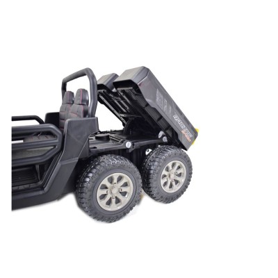 BUGGY 6 KOŁOWY DLA 2 DZIECI, ELEKTRYCZNA WYWROTKA, MIĘKKIE KOŁA, MIĘKKIE SIEDZENIE/XMX623B