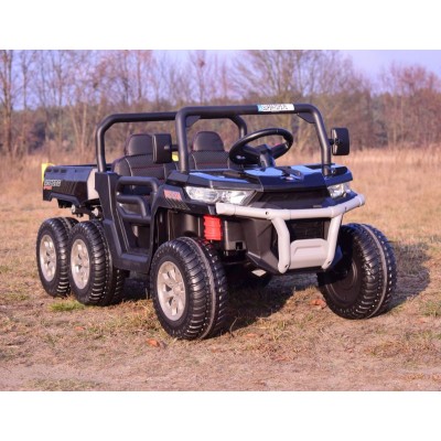 BUGGY 6 KOŁOWY DLA 2 DZIECI, ELEKTRYCZNA WYWROTKA, MIĘKKIE KOŁA, MIĘKKIE SIEDZENIE/XMX623B
