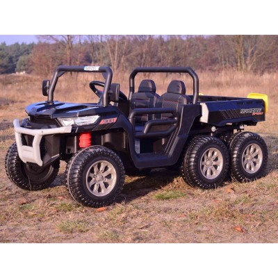 BUGGY 6 KOŁOWY DLA 2 DZIECI, ELEKTRYCZNA WYWROTKA, MIĘKKIE KOŁA, MIĘKKIE SIEDZENIE/XMX623B