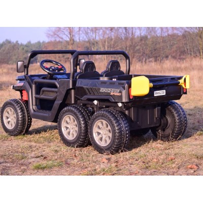 BUGGY 6 KOŁOWY DLA 2 DZIECI, ELEKTRYCZNA WYWROTKA, MIĘKKIE KOŁA, MIĘKKIE SIEDZENIE/XMX623B