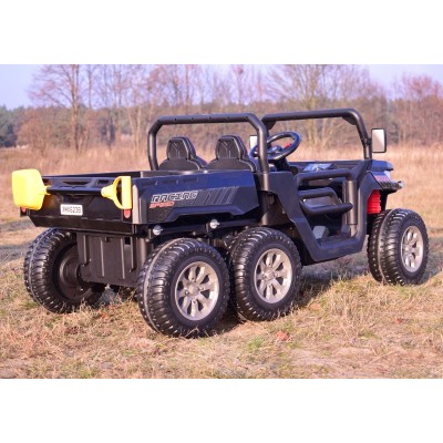 BUGGY 6 KOŁOWY DLA 2 DZIECI, ELEKTRYCZNA WYWROTKA, MIĘKKIE KOŁA, MIĘKKIE SIEDZENIE/XMX623B
