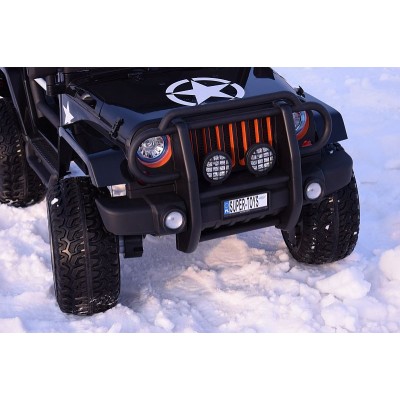 MEGA JEEP 4X4 Z REDUKTOREM NAPĘDU EXCLUSIVE 24 V, 480 WAT, WOLNY START,MIĘKKIE KOŁA /WXE1688-24V