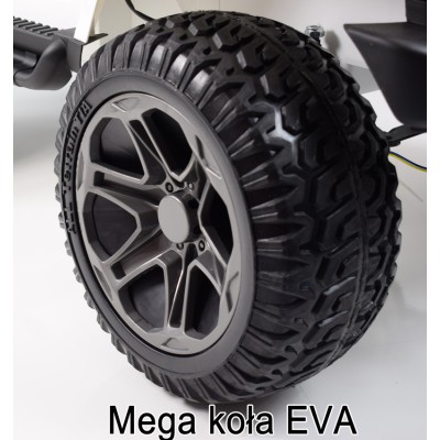 MEGA JEEP 4X4 Z REDUKTOREM NAPĘDU EXCLUSIVE 24 V, 480 WAT, WOLNY START,MIĘKKIE KOŁA /WXE1688-24V