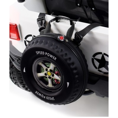 MEGA JEEP 4X4 Z REDUKTOREM NAPĘDU EXCLUSIVE 24 V, 480 WAT, WOLNY START,MIĘKKIE KOŁA /WXE1688-24V