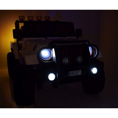 MEGA JEEP 4X4 Z REDUKTOREM NAPĘDU EXCLUSIVE 24 V, 480 WAT, WOLNY START,MIĘKKIE KOŁA /WXE1688-24V