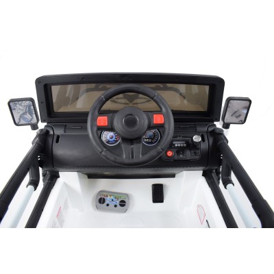 MEGA JEEP 4X4 Z REDUKTOREM NAPĘDU EXCLUSIVE 24 V, 480 WAT, WOLNY START,MIĘKKIE KOŁA /WXE1688-24V
