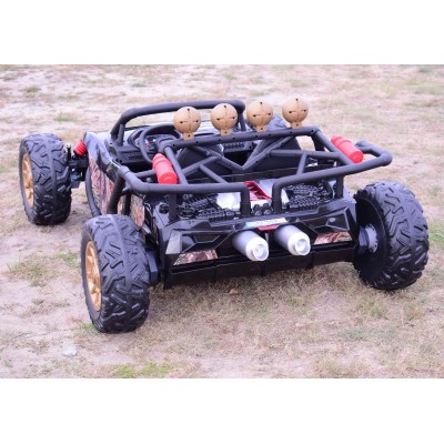 MEGA BUGGY BEAST  DLA 2 DZIECI, 400 WAT, 24V, MIĘKKIE  SIEDZENIE, MIĘKKIE KOŁA, WALIZKA NA AKUMULATOR,/JS3168