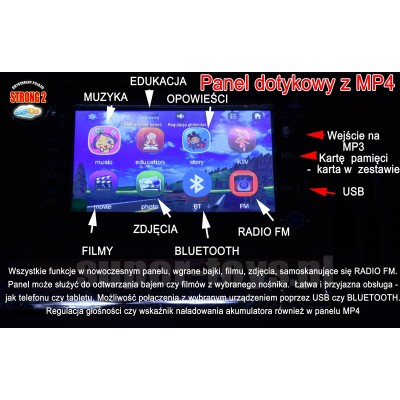 AUTO NA AKUMULATOR  COSMIC OVERDRIVE Z WSPOMAGANIEM, MP4, POMPOWANE KOŁA - NOWOŚĆ/SX118
